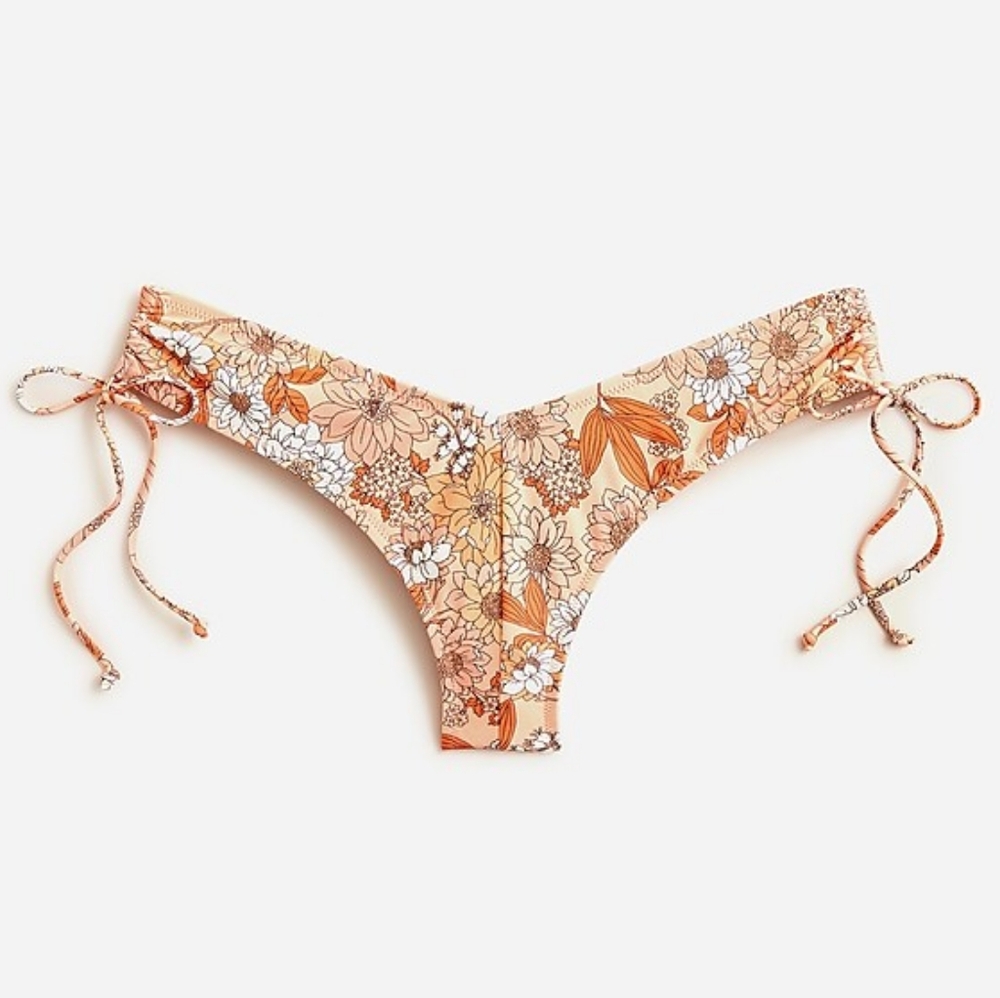 J.CREW NUDE FLORAL SWIM BOTTOM NWT